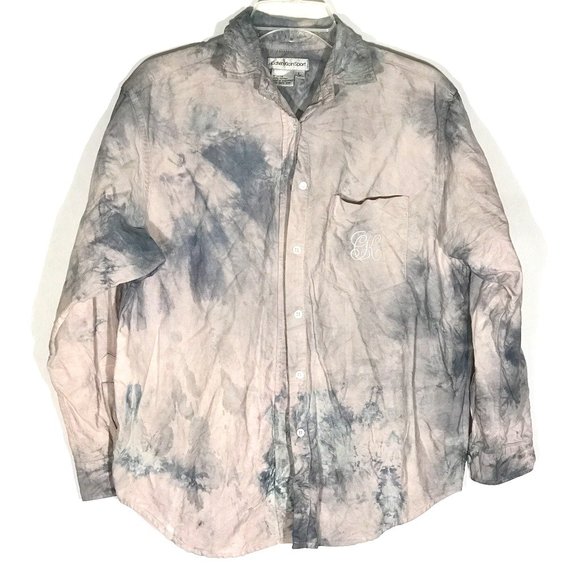 Calvin Klein Tops - CALVIN KLEIN Long SLeeve Button Up Tie Dye Shirt